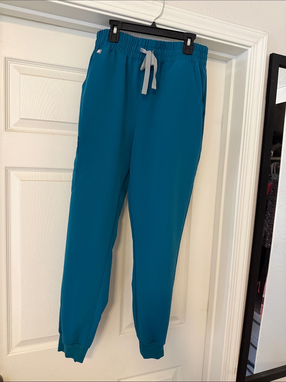 Figs Teal Drawstring Jogger Pants